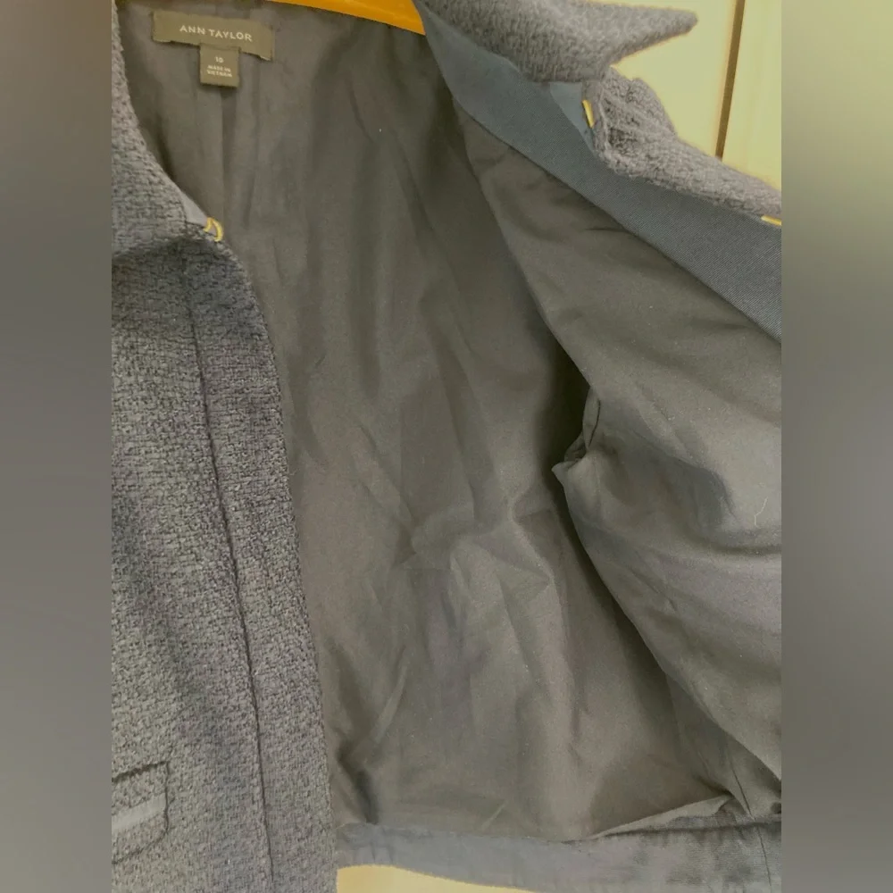 Ann Taylor Blue Topper Jacket - Picture 9 of 10